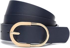 img 4 attached to 👜 Beige Buckle Medium Women's Accessories and Belts by Tanpie