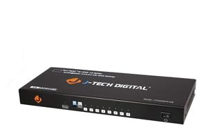 img 4 attached to 🔌 J-Tech Digital JTD4KSP0108: Премиум качество 4K HDMI Сплиттер для высоких разрешений до 4Kx2K 36-Bit Deep Color – 1x8 Распределительный хаб.