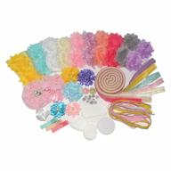 beron 65 pcs diy headband and hair clip kit: perfect for baby showers, parties, and hair bow making (aih0235-3) logo
