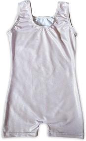 img 3 attached to Gymnastics Leotards for Girls and Boys: Biketards, Unitards, and 🤸 Short Design Leotards for Ballet Dance, Acrobatics, Tumbling, and Toddler Kids