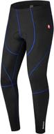 🚴 high-quality men's cycling bike pants with 3d padded winter thermal technology - ideal for outdoor riding, bicycle leggings included logo