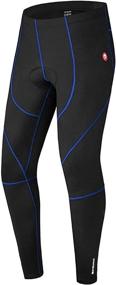 img 4 attached to 🚴 High-Quality Men's Cycling Bike Pants with 3D Padded Winter Thermal Technology - Ideal for Outdoor Riding, Bicycle Leggings Included