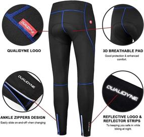 img 2 attached to 🚴 High-Quality Men's Cycling Bike Pants with 3D Padded Winter Thermal Technology - Ideal for Outdoor Riding, Bicycle Leggings Included