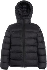 img 4 attached to 🧥 Hooded Puffer Jackets for Boys and Girls - Lightweight and Packable - Autumn and Winter Coat, Warm and Comfy: Ultimate Outerwear for Kids
