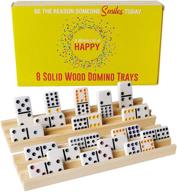 🐔 wooden chickenfoot domino train trays: organize and enjoy endless domino fun! logo