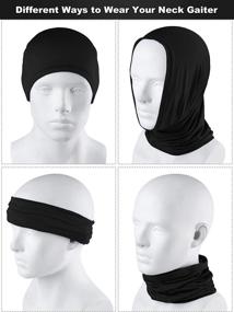 img 2 attached to Breathable Neck Gaiter Scarf Balaclava for Summer UV Protection and Face Cover