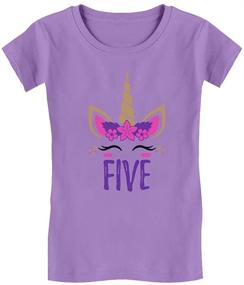 img 4 attached to Girls' Clothing: Unicorn-themed Birthday Fitted T-Shirt for Infants