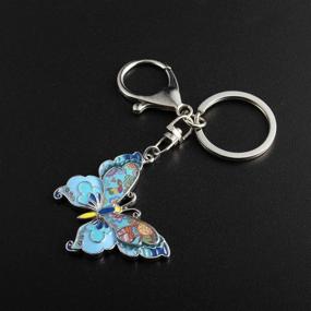 img 3 attached to Luckeyui Butterfly Keychain Personalized Keyring