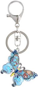 img 4 attached to Luckeyui Butterfly Keychain Personalized Keyring
