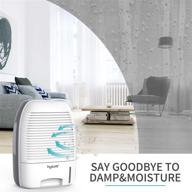 🏠 hysure 250 sq ft dehumidifier with 52oz capacity for home, bedroom, bathroom, rv - auto shut off, white logo