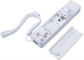img 1 attached to 🎮 Mribo Wii Remote Controller: Enhanced Gaming Experience with Silicone Case and Wrist Strap - Nintendo Wii and Wii U (White)