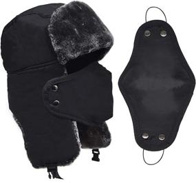img 4 attached to Ushanka Mens Winter Trapper Flaps Outdoor Recreation