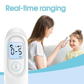 img 3 attached to Yuwell Infrared Thermometer for Adults and Children, Non-Contact Forehead Baby Thermometer with Instant & Accurate Reading, Fever Alarm and Gentle Vibration Alert