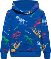 tlaenson dinosaur sweatshirts lightweight stretchy boys' clothing ~ fashion hoodies & sweatshirts logo