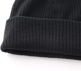 img 2 attached to 🧢 Men's Winter Hat Cuff Beanie - Daily Warm Soft Knit Skull Beanie Caps by Home Prefer