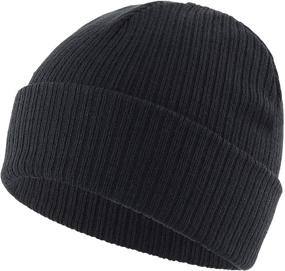 img 3 attached to 🧢 Men's Winter Hat Cuff Beanie - Daily Warm Soft Knit Skull Beanie Caps by Home Prefer