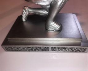 img 1 attached to Personalized TBWHL Executive Knight Pen Holder Set - Decorative Desk Accessory with Pen Stand - Silver White - Ideal Gift for Office Decor and Desk Organization (Base Glue Not Included)