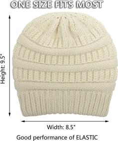 img 3 attached to Muryobao Womens Winter Knitted Slouchy Outdoor Recreation and Climbing