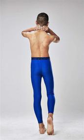 img 2 attached to DEVOPS Boys 2-Pack Compression Tights UPF 50+ Sport Leggings Baselayer Pants