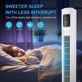 img 1 attached to 🌬️ VILLAGE Tower Fan: Bladeless Oscillation + Remote Control | Powerful, Quiet & Sleek | 3 Speeds, 3 Modes, 35 Inches | LED Display | Perfect for Bedroom, Home Office | FREE + 12-Hour Timer