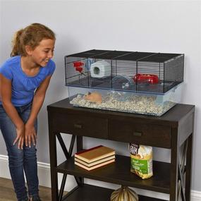 img 3 attached to 🐹 Favola Hamster Cage: All-Inclusive with Free Accessories, Large Size, and 1-Year Warranty