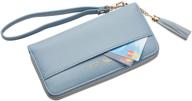 👛 travelambo womens wallet tassel wristlet: stylish and functional handbags & wallets for women logo