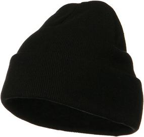 img 4 attached to 🧢 Ultimate Comfort and Style: Big Size Superior Cotton Long Knitting Beanie