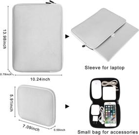 img 2 attached to 👉✨ iCasso MacBook Pro 13 inch Case A2338 M1/A2289/A2251/A2159/A1989/A1706/A1708 – Hard Shell Case,Sleeve,Screen Protector,Keyboard Cover Bundle with Small Bag - Clear