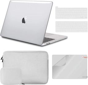img 4 attached to 👉✨ iCasso MacBook Pro 13 inch Case A2338 M1/A2289/A2251/A2159/A1989/A1706/A1708 – Hard Shell Case,Sleeve,Screen Protector,Keyboard Cover Bundle with Small Bag - Clear
