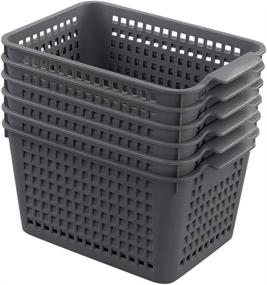 img 4 attached to Sandmovie Plastic Storage Baskets 10 62