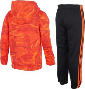 img 1 attached to 🌲 adidas Boy's Camouflage Fleece Hoodie and Joggers Set
