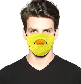 img 2 attached to 🧣 Reusable & Washable Balaclavas for Men, 3-piece Face Mask with Adjustable Ear Loops - Comfortable Fashion Scarves