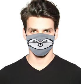 img 3 attached to 🧣 Reusable & Washable Balaclavas for Men, 3-piece Face Mask with Adjustable Ear Loops - Comfortable Fashion Scarves