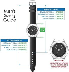 img 1 attached to Stylish Speidel 18mm Black Stainless Steel Replacement Stitching Band: Perfect Fit for Your Timepiece