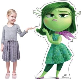 img 2 attached to 🤢 Vivid and Lifelike: Disney Pixar's Inside Out Advanced Graphics Disgust Life Size Cardboard Cutout Standup