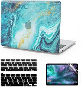 img 4 attached to 📱 Anban MacBook Pro 13 Inch Case 2021-2016 Release A2338 M1 A2251 A2289 A2159 A1989 A1706 A1708 Touch Bar, Plastic Hard Shell Case + Keyboard Cover+ Screen Protector
