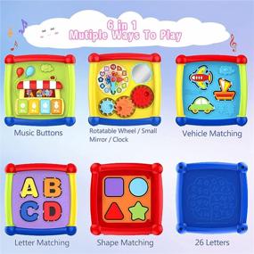 img 1 attached to Lagerfey Early Learning Shape Sorter Baby Toys: Educational Music, Lights, and Activities for 6-18 Months Old. Perfect Christmas/Birthday Gifts for 1-3 Year Old Boys and Girls.