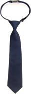 👔 enhance your boy's style with retreez solid matte microfiber pre tied neckties! logo