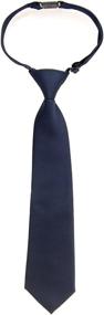 img 1 attached to 👔 Enhance Your Boy's Style with Retreez Solid Matte Microfiber Pre Tied Neckties!