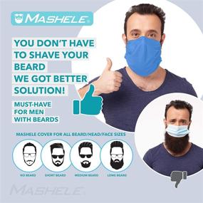 img 1 attached to MASHELE Reversible Cloth Covering: 🧔 A Summer Essential for Bearded Men