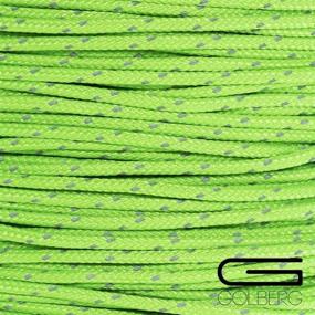 img 2 attached to 🏕️ GOLBERG G 1.8mm Fluorescent Reflective 95lb Paracord – 20 Meter Cord, Ideal for Guyline, Tent Rope, Camping, Hiking