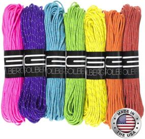 img 4 attached to 🏕️ GOLBERG G 1.8mm Fluorescent Reflective 95lb Paracord – 20 Meter Cord, Ideal for Guyline, Tent Rope, Camping, Hiking