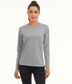 img 3 attached to 🌞 Ultimate Sun Protection: MAGCOMSEN Women's Long Sleeve Shirts with UPF 50+ for Hiking, Fishing, Workout, and Rash Guard