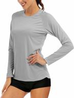 🌞 ultimate sun protection: magcomsen women's long sleeve shirts with upf 50+ for hiking, fishing, workout, and rash guard logo