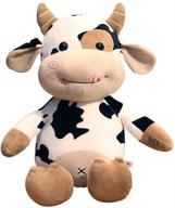 🐮 16" cow plush toy: soft & fluffy stuffed animal pillow doll - perfect present for all ages & occasions logo