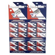 💎 supermax blue diamond platinum double edge razor blades - pack of 100 blades logo