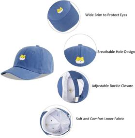 img 1 attached to 🧢 Durio Kids Toddler Baseball Cap: Super Soft Adjustable Hat for Boys