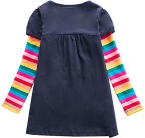 img 3 attached to UnionKK Casual Cotton Outfit Dresses Apparel & Accessories Baby Girls