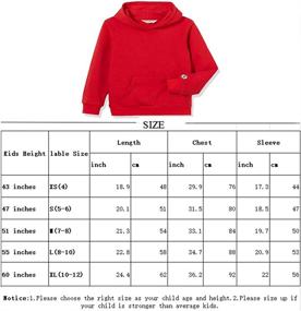 img 2 attached to 🧥 Cozy and Stylish: Kid Nation Kids' Soft Brushed Fleece Casual Hooded Sweatshirt for Boys and Girls 4-12 Years