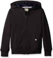 👦 boys' basic fleece hooded jacket by scout + ro logo